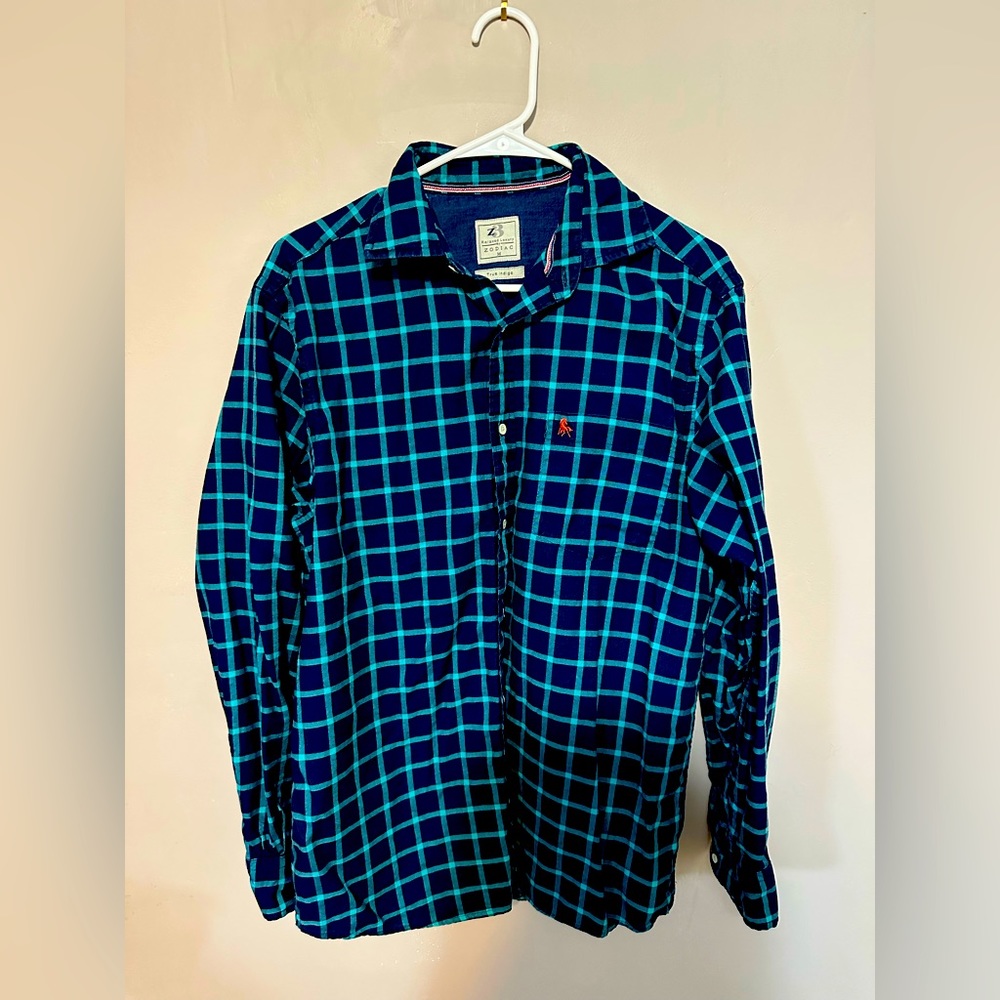 Zodiac Dark/Light Blur Plaid Shirt